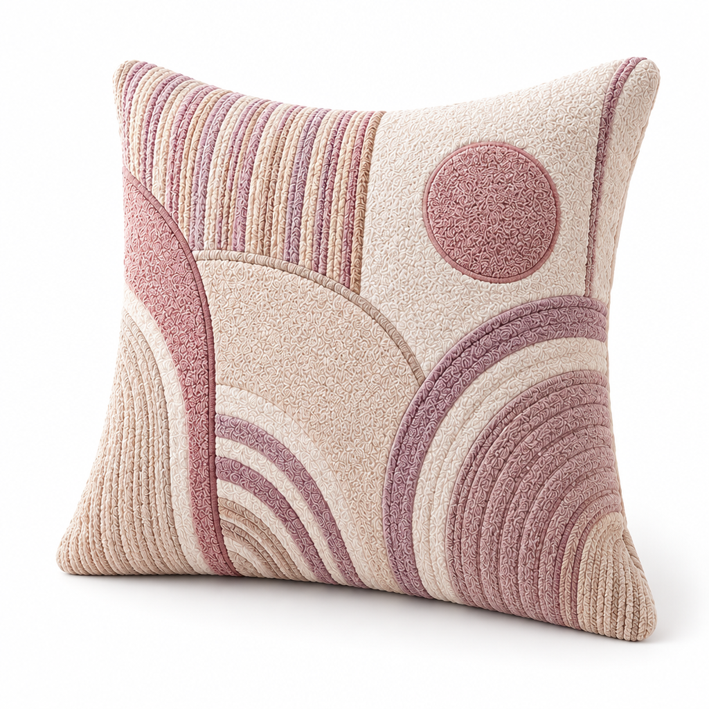 Keirqvoa™ Linea Modern Square Throw Pillow – 18" x 18" Minimal Geometric Decorative Cushion, Contemporary Sofa & Bed Accent Pillow