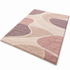 Keirqvoa™ Veloura Plush Rectangle Area Rug – Soft Modern Bedroom & Living Room Rug, Low-Pile Contemporary Floor Carpet